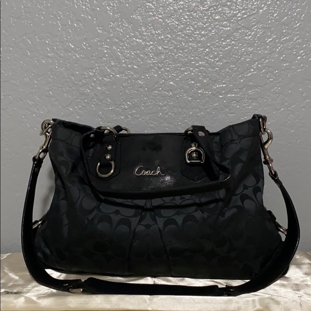 Black Coach Crossbody Purse